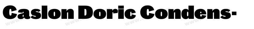 Caslon Doric Condens字体转换 Caslon Doric Condens字体转换